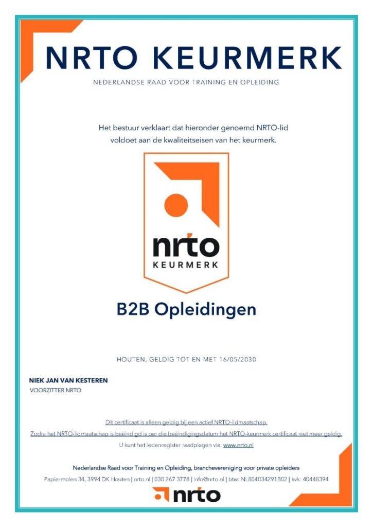 NRTO-certificaat